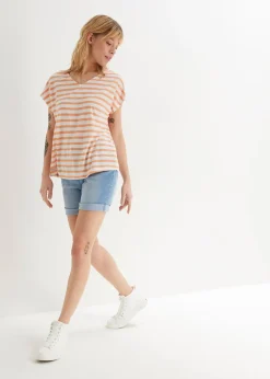 Bermuda en jean, taille mi-haute