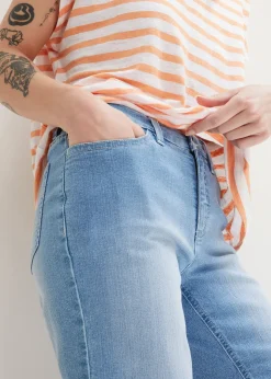 Bermuda en jean, taille mi-haute
