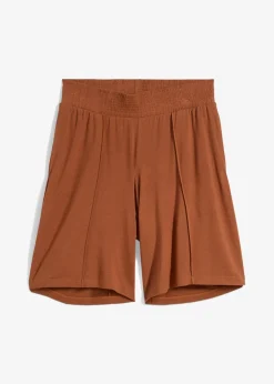 Bermuda en jersey à taille élastiquée