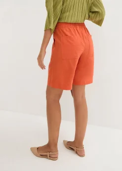Bermuda en mélange lin et viscose