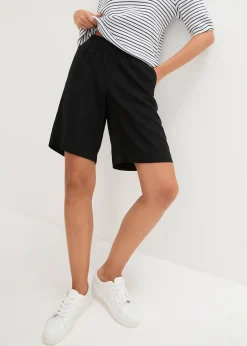 Bermuda en mélange lin et viscose