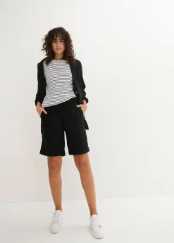 Bermuda en mélange lin et viscose