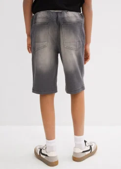 Bermuda en molleton aspect jean, Regular