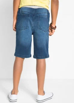 Bermuda en molleton aspect jean, Regular