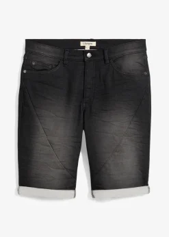 Bermuda en molleton effet jean, loose