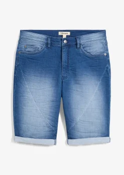 Bermuda en molleton effet jean, loose