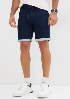 Bermuda en molleton effet jean, Regular