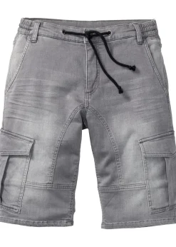 Bermuda en sweat effet jean, regular