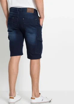 Bermuda en sweat effet jean, regular