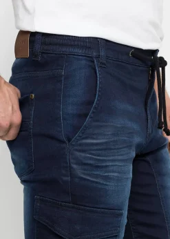 Bermuda en sweat effet jean, regular