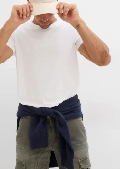 Bermuda en sweat effet jean, regular
