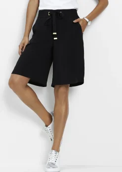 Bermuda en viscose avec ceinture à nouer