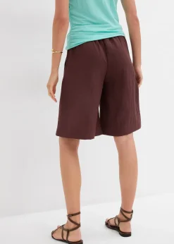 Bermuda fluide en viscose mélangée