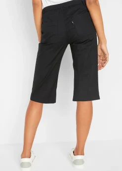 Bermuda long à taille élastiquée