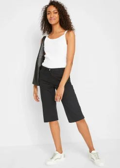 Bermuda long à taille élastiquée