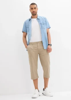 Bermuda long avec poches plaquées, Regular Fit