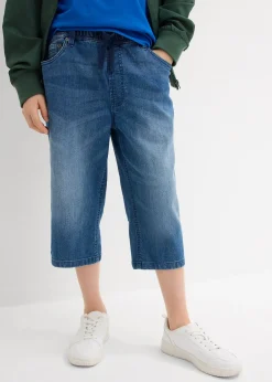 Bermuda long en jean, taille extensible, slim