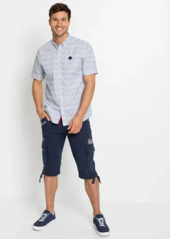 Bermuda long et regular avec poches cargo