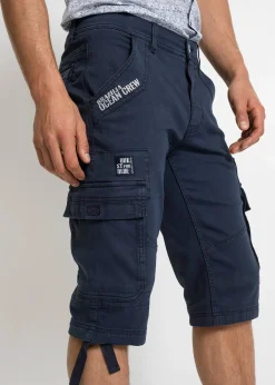 Bermuda long et regular avec poches cargo