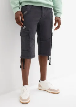 Bermuda long et regular avec poches cargo