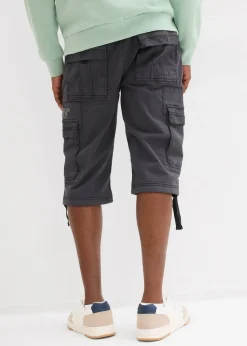 Bermuda long et regular avec poches cargo