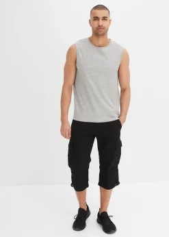 Bermuda long poches cargo regular 100% coton