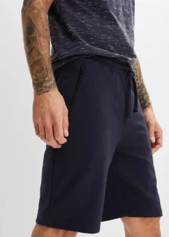 Bermuda sweat avec poches latérales zippées