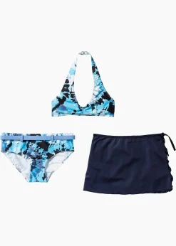 Bikini + jupe à nouer (ens. 3 pces)