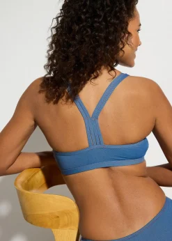 Bikini brassière (ens. 2 pces) aspect jean