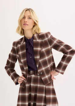 Blazer à carreaux