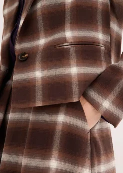 Blazer à carreaux