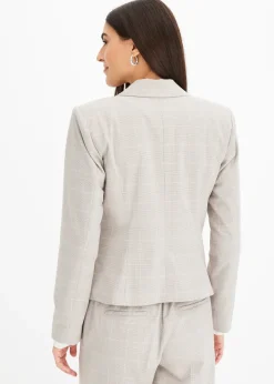 Blazer à carreaux écossais