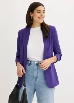 Blazer à manches froncées