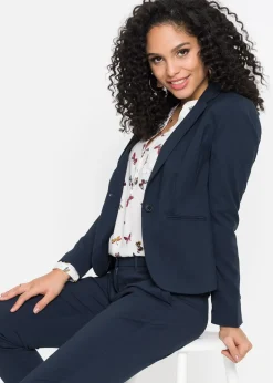 Blazer à poches passepoilées, petite stature