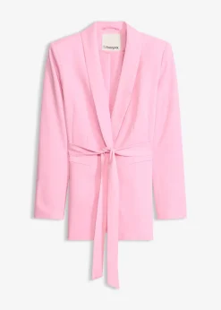 Blazer avec ceinture à nouer