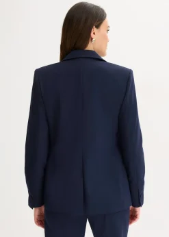 Blazer avec détails surfilés décoratifs