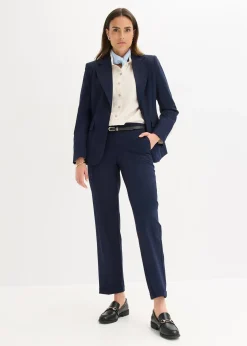 Blazer avec détails surfilés décoratifs
