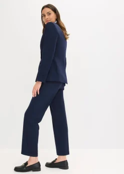 Blazer avec détails surfilés décoratifs