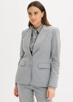 Blazer avec détails surfilés décoratifs