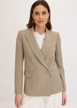 Blazer avec Lyocell, effet froissé