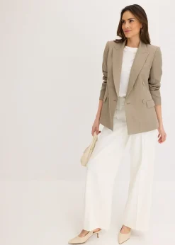 Blazer avec Lyocell, effet froissé