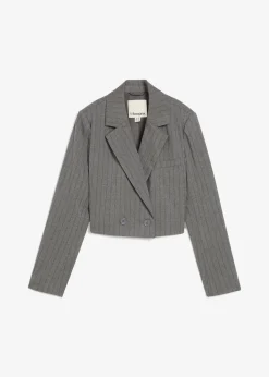 Blazer court avec col à revers