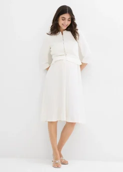 Blazer de grossesse court en satin