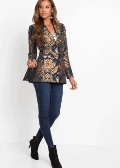 Blazer en jacquard brillant