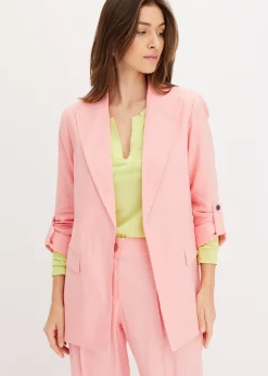 Blazer en lin mélangé