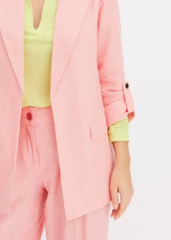 Blazer en lin mélangé