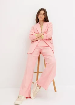 Blazer en lin mélangé