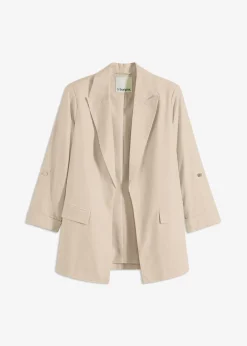 Blazer en lin mélangé