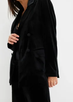 Blazer en velours doux