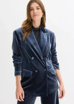 Blazer en velours doux